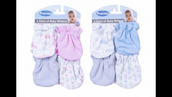 Baby 4 Pack Scratch Mittens