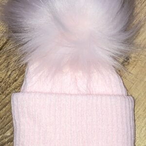 Baby pink Pom Pom hat
