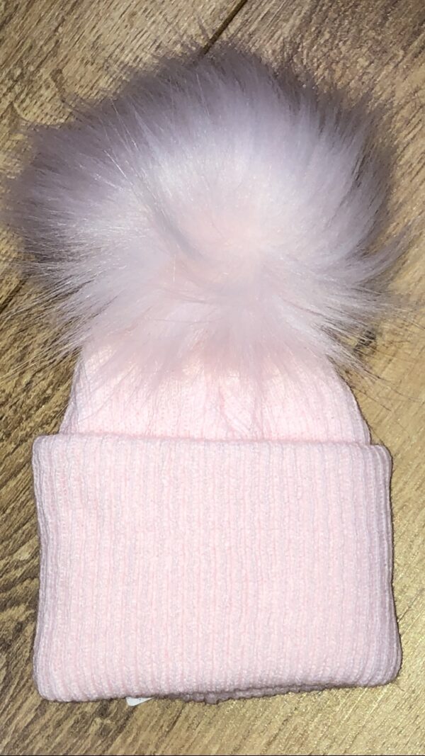 Baby pink Pom Pom hat