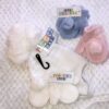 baby connected Mittens with pom pom