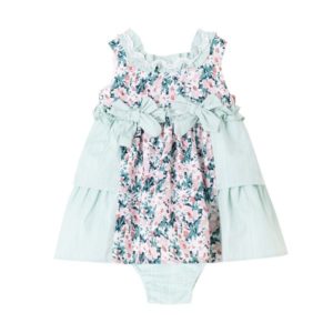 Spanis Ruffle Dress with Bows