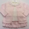 Pink Pleated Knitted Set