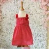 Tutto Piccolo Girls Red Checked Summer Dress